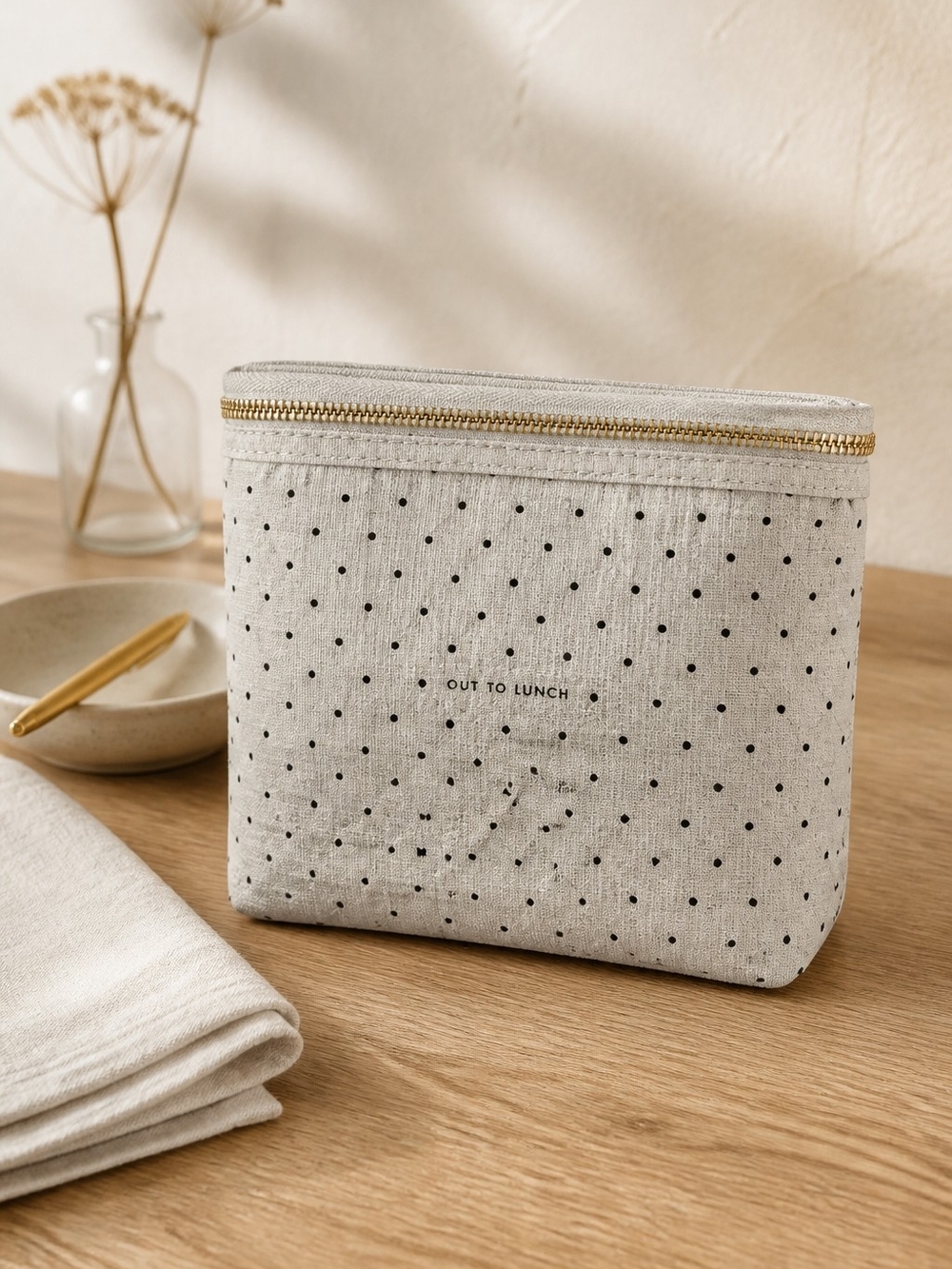 Kate Spade New York Deco Dots "Out To Lunch" Insulated Lunch Tote